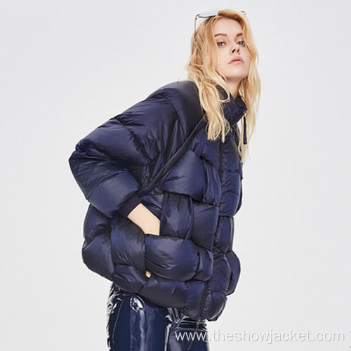 Trendy Clothing Sleeves Detachable Puffer Jacket for Women